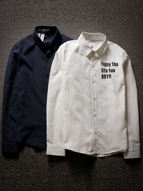 New Long Sleeve Unisex Shirt Skateboard Korean Boy Hip Hop Casual Shirts Autumn Slim Dress boyfriend shirt