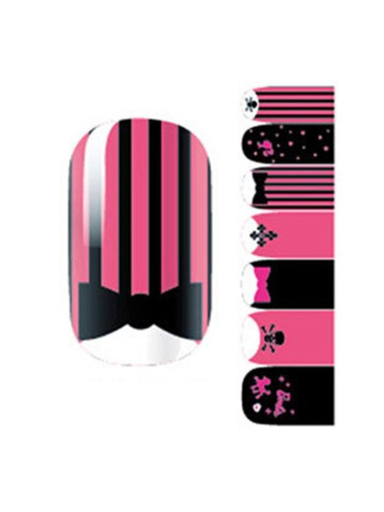 Mujeres Bowknot Strip DIY Sticker Nail Art Calcomanías Nails Wraps Nail Tools Manicure