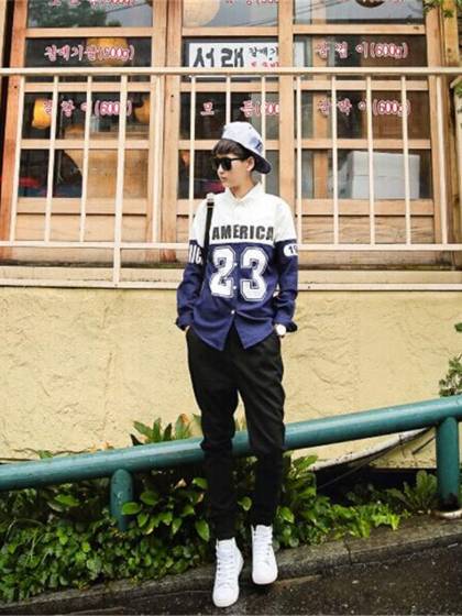 Unisexe New Hot Sale Fashion Loose Slim Solid Shirt Turn Down Neck Chemises à manches longues Tops