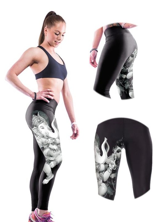 Las mujeres digitales 3D imprimieron pantalones de las polainas delgadas Pantalones apretados de los deportes de los pantalones