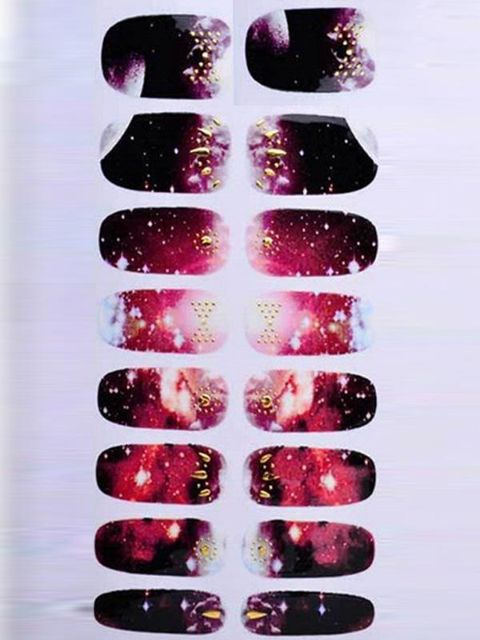 3D Galaxy Geometry Nail Decals Stickers Accessories Nail Polish Stickers Manicure