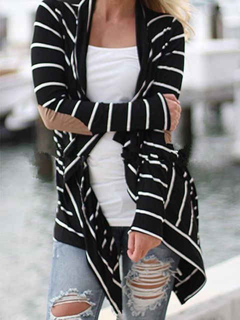 201509autumn Frauen Langarm-beiläufige Cover Up Sexy Bluse Top Outwear