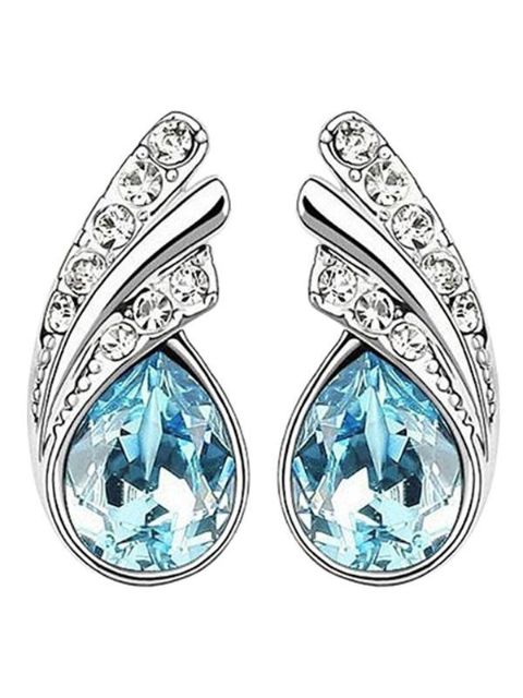 Womens Fashion Retro Jewelry Wing of Angel Crystal Earrings Drop Earings