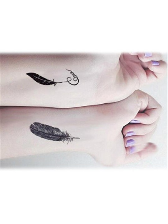 Miehet ja naiset vedenpitävät väärennetyt tatuointitarrat Pienikuvaiset pienet sormet tuoreet väärät väliaikaiset tatuointitarrat