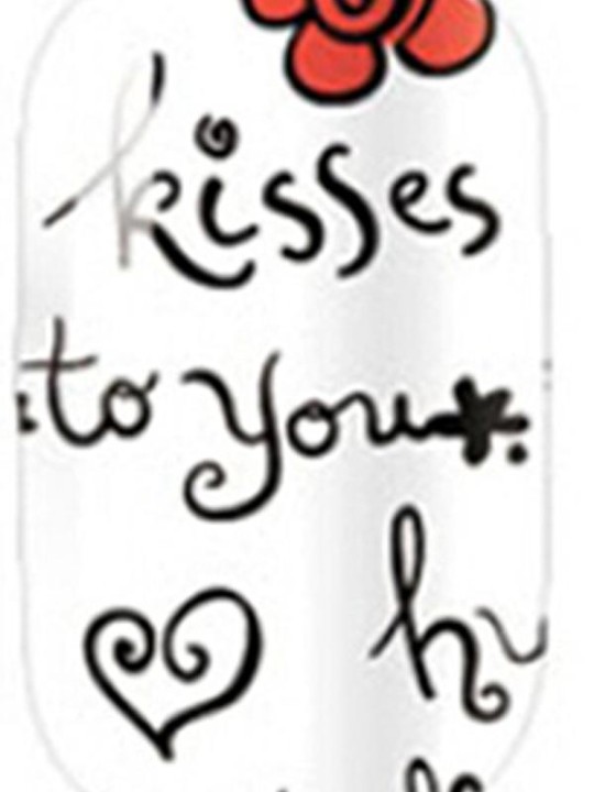 Letras del corazón de la historieta de las mujeres etiqueta engomada del arte del clavo calcomanías del clavo de las uñas del clavo herramientas del clavo manicura