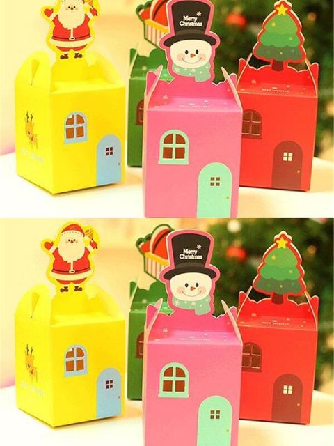 Foldable Christmas Gift /Christmas Eve Apple Box Three-dimensional Hexagonal Gift Packs