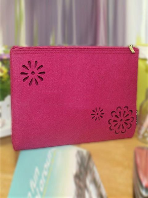 Koreanische Ladegerät Aufbewahrungstaschen Beutel Frauen Ladys Wollfilz Make-up Telefon Kosmetische Kleine Mini Tasche Multifunktions Organizer Handtasche