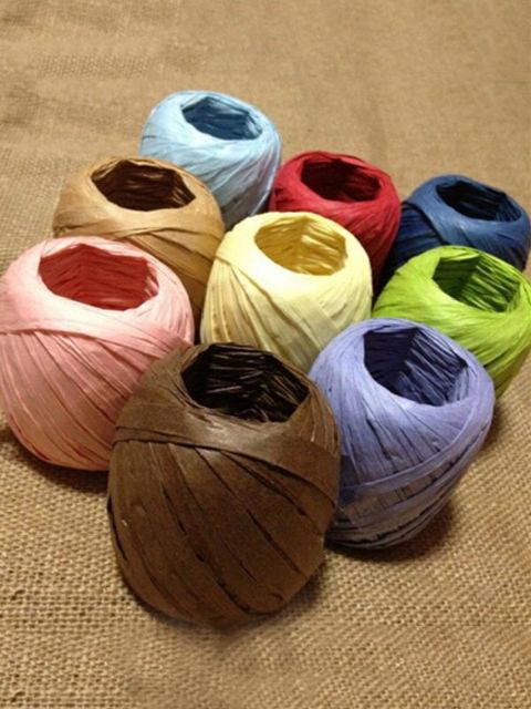 20 M Cordones de Cadena de Papel de Colores Embalaje de Regalo Cuerda de Cáñamo Envoltura de Artesanía Que Hace Decoración Cuerda Cuerda Hecha A Mano