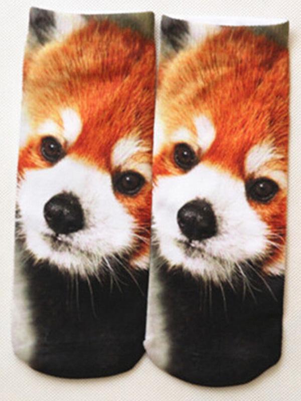 Multicolors Harajuku Style Cute Coon Pattern Men & Women Socks 3D Printed Cute Low Cut Ankle Socks