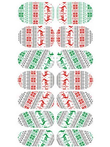 Christmas Noctilucous Nail Decals Stickers Accessories Nail Polish Stickers Manicure