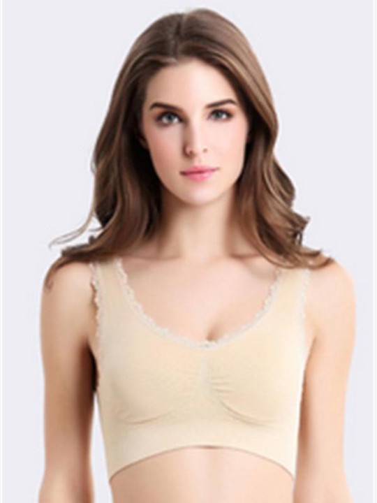 Naisten muoti hengittävä, iskunkestävä plus langaton jooga / urheilu / uni / imetysrintaliivit