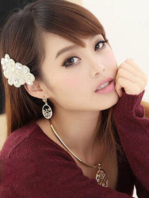 New Simple Street Style Hollow Flower vine Diamond Ear Stud Earrings