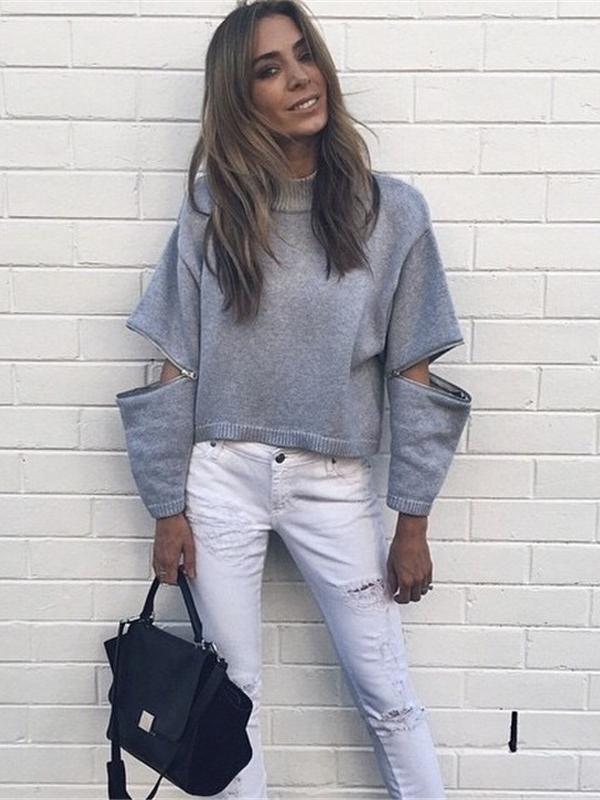 Pulls à manches longues et à col montant pour femmes, automne-hiver, pulls décontractés en tricot