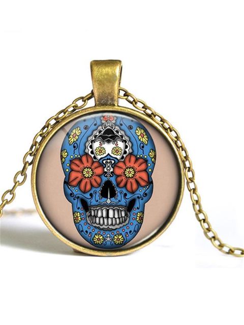 HOT Cool Estilo Gótico Do Punk Street Crânio CADEIA COLAR Alloy &amp; Pendants Colar Moda Jóias Desgaste Do Clube