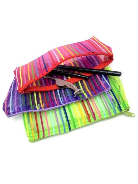 Colorful Lines Purse Kosmetikväska Toalettväska är bekväm och praktisk och lätt att bära