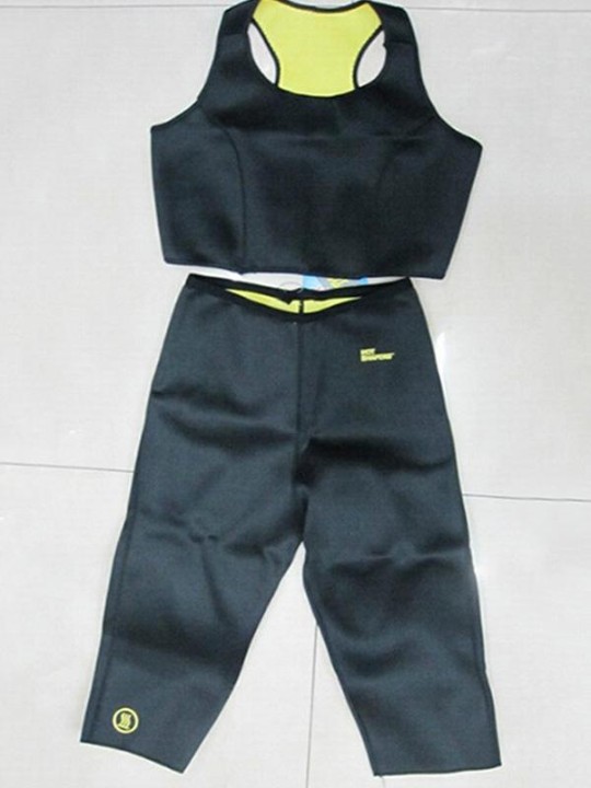 Dammodell Sportdräkt Långärmad Randiga toppar Pullover Sweatshirt + Casual lösa sportbyxor