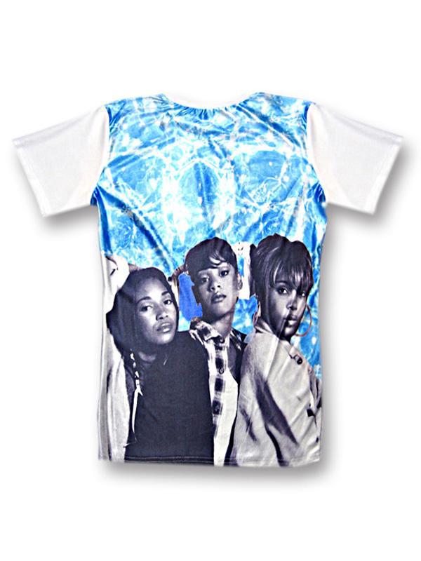 Tíska Hot 3D Prent TLC Casual Cotton Short Ermar T-bolur bolir Tees