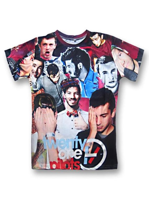 Tískusnyrt 3D prentun 21 flugmenn frjálslegur bómull stutterma bolir bolir bolir