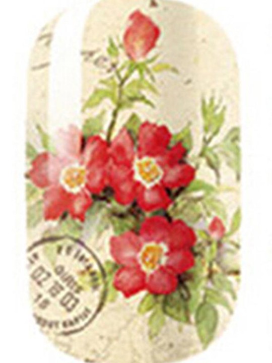 Frauen Rose Blume DIY Aufkleber Nail Art Decals Nägel Wraps Nagel Werkzeuge Maniküre