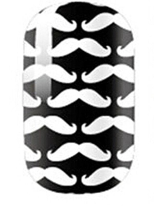 Style simple pour femmes Barbe DIY Sticker Nail Art Stickers Nails Wraps Nail Tools Manucure