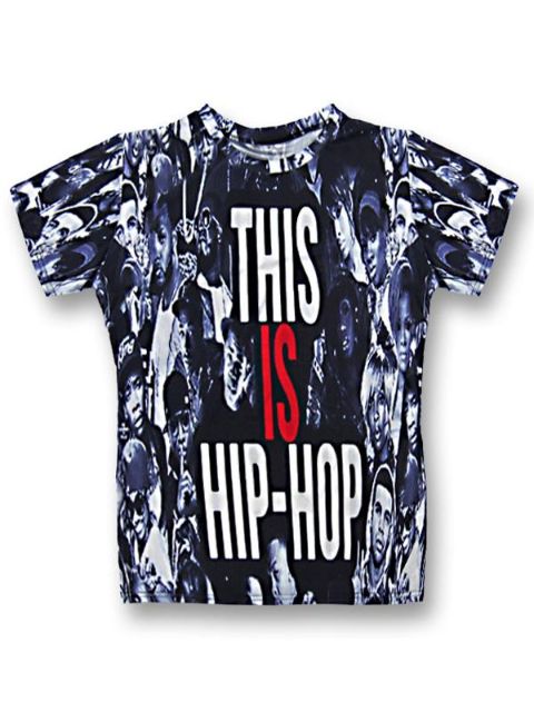 Arbeiten Sie heißer 3D Druck-Hip Hop-beiläufige Baumwollkurze Hülsen-Shirt-Oberseiten-T-Stücke um