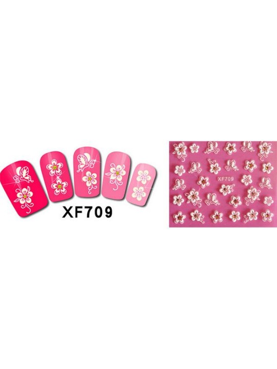 Stickers Ongles Floral Stickers Accessoires Vernis à Ongles Stickers Manucure