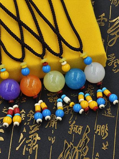 Neue Mode Vintage Nationalen Anhänger Halskette Dekoration Hand Schmuck