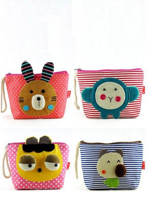 Neue heiße reizende nette Karikatur-Verfassungs-Kosmetiktasche-Münzen-Tasche