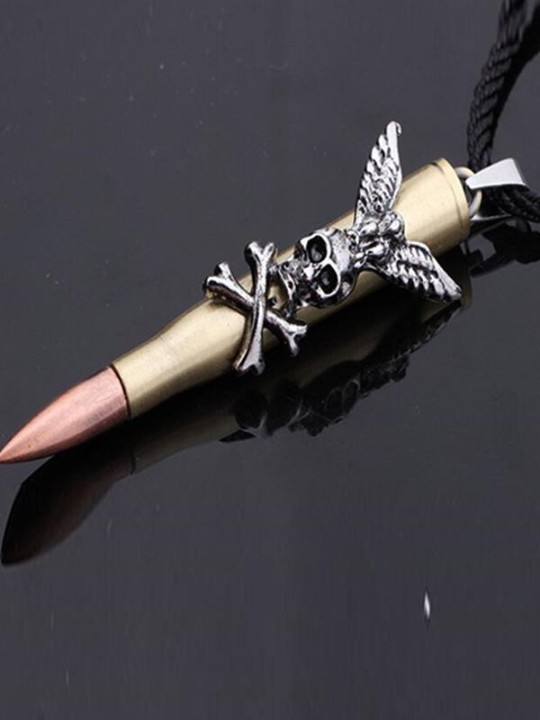 Hot Punk Estilo Gótico Rua Crânio Pingente de Couro Strap Colar Moda Jóias Clube Desgaste