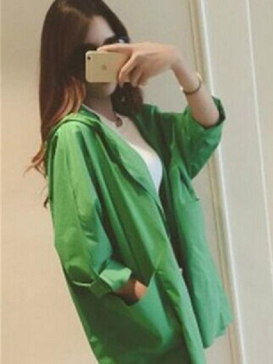 Kvinnors långärmad avslappnad täcke upp sexig blus solskyddsutrustning