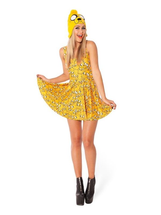 Frauen Neue Mode Sommer Sleeveless V-ausschnitt Vogel Druck Mini Strand Weste Tunika Lady Party Kleid (Gelb)