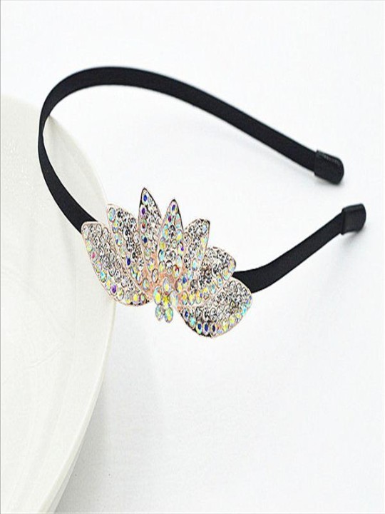Kvinders nye søde blade Alloy Diamond pandebånd Hovedbeklædning Hårtilbehør