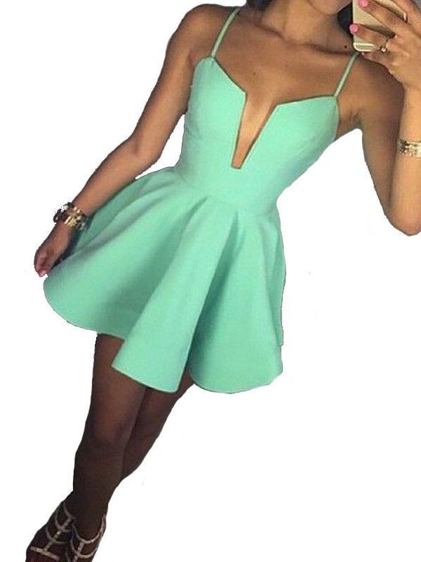 Sexy Women Nightclub Strapless Deep V Mini Dress Solid Sexy Party Cocktail Evening Dress