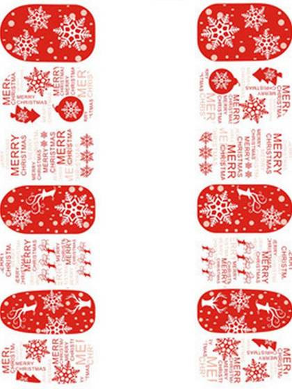 Calcomanías de uñas Noctilucous de Navidad Pegatinas Accesorios Pegatinas de esmalte de uñas Manicura
