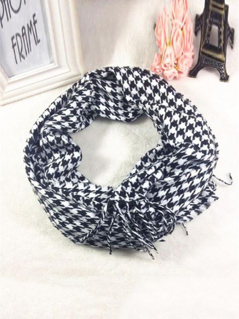 Lasten pojat ja tytöt uudet talviputket houndstooth-huivit tukkukaupan kashmirhuivit