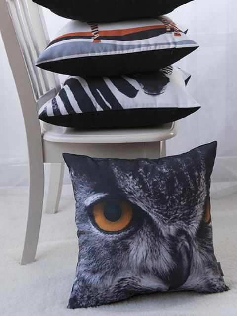 Simple Casual Fashion Animals Eagle Pattern Cotton Sofa Pillow Case Car Cushion Cover