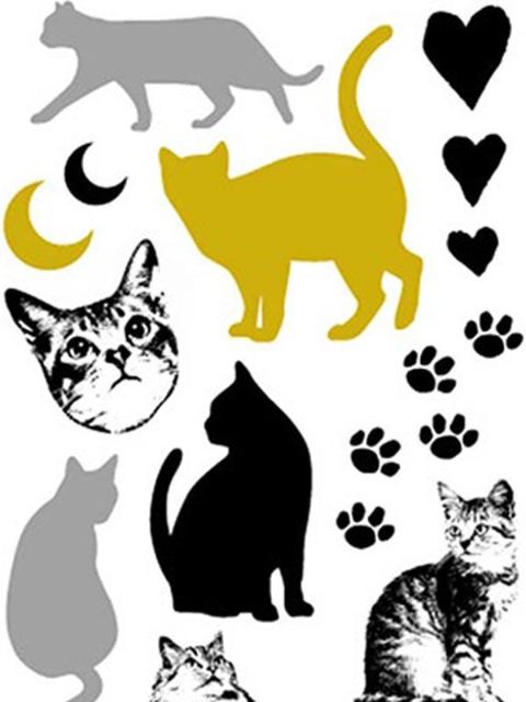 Creative Cute Animals Pegatinas tatuaje a prueba de agua tatuajes temporales tatuaje