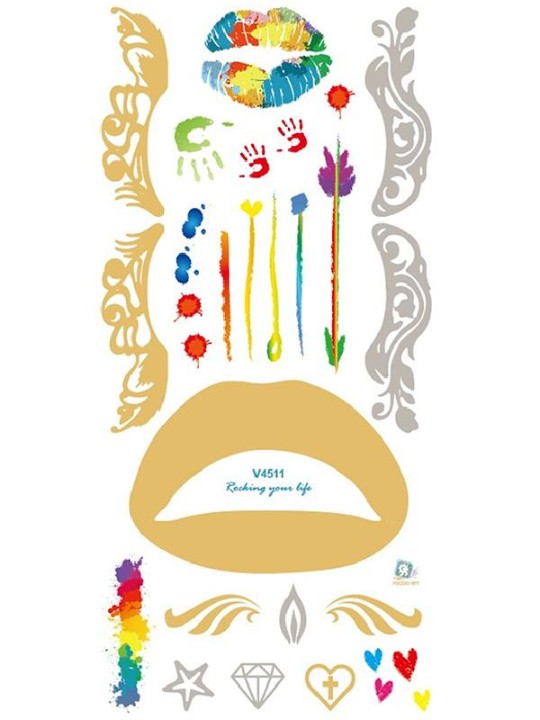 Muoti ankkuri Diamond Star Butterfly vedenpitävät tatuointitarrat Tarrat väliaikainen tatuointi