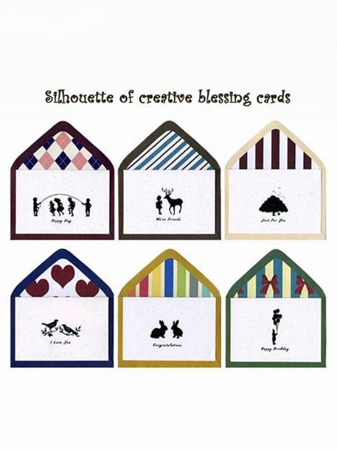 Antikke postkort Brev Landstil Kraftpapir Thanksgiving Julevelsignelser Universalkort