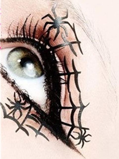 Mode-kreatives Schönheits-Make-upkosmetisches Papier der Frauen schnitt Kunst-Spinnen-Netz-gefälschte Wimper für tägliche Partei