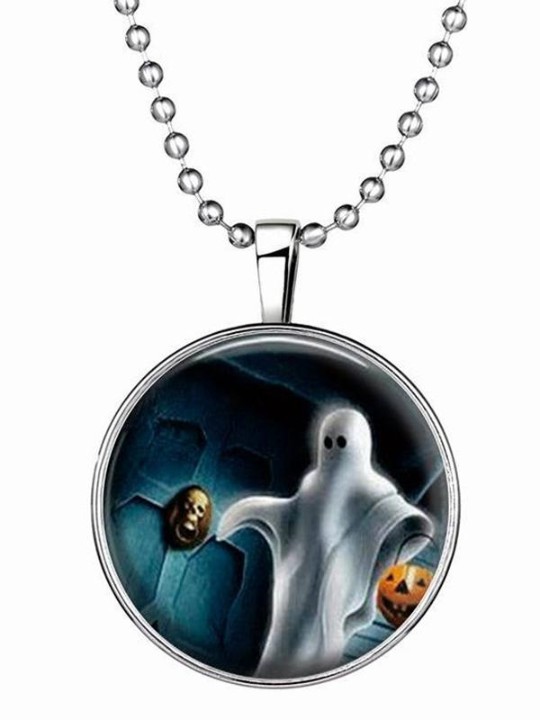 Glow In Dark Médaillon Creux Pendentif Lumineux Femmes Collier Vintage Bijoux