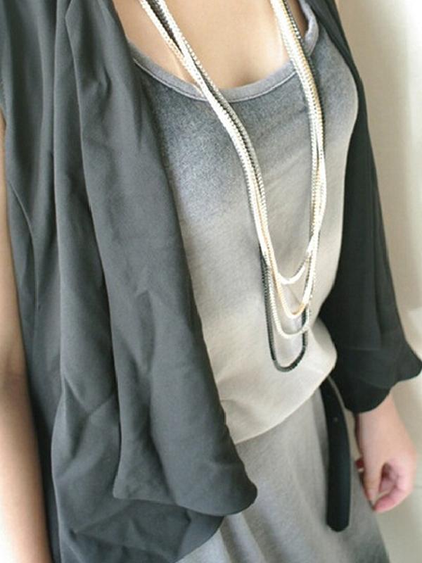 Naisten muoti korut monikerroksinen ketju kaulakoru