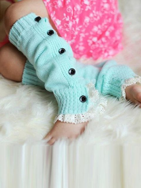 Lasten japanilaistyyliset polvipituiset sukat pitsiyläosalla jalkojenlämmittimet talvisyksyinen muoti