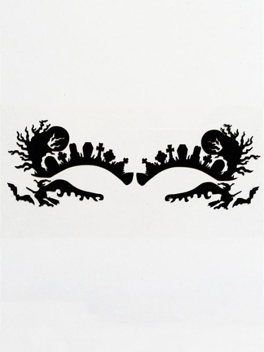 Hollow Out Lace Eyeshadow Sticker Makeup Artistic Halloween Design Eye Mask Party Cosmetic Face Tattoo