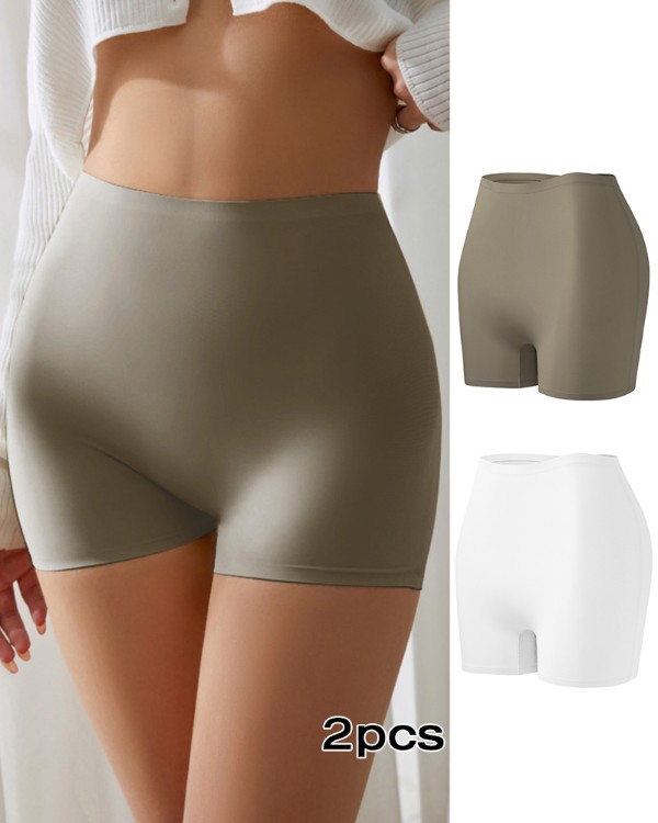 Seamless Shapewear Panties Anti-lighting Slip Shorts Tummy Control Underwear Anti-roll Edge