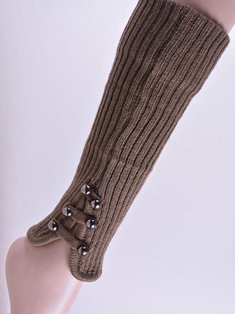 Crochet japonês da menina Meias De Malha Estilo Vintage Leg Warmers Moda Outono Inverno