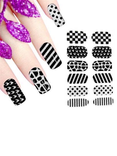 New Geometry Women's DIY Sticker Nail Art Decals Nails Wraps Nail Tools Manicure