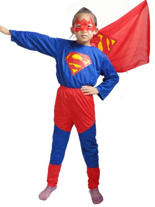 Halloween Cosplay Børne kostumer Superman jakkesæt Børn viser tøj Batman jakkesæt spilrekvisitter Børnetøj