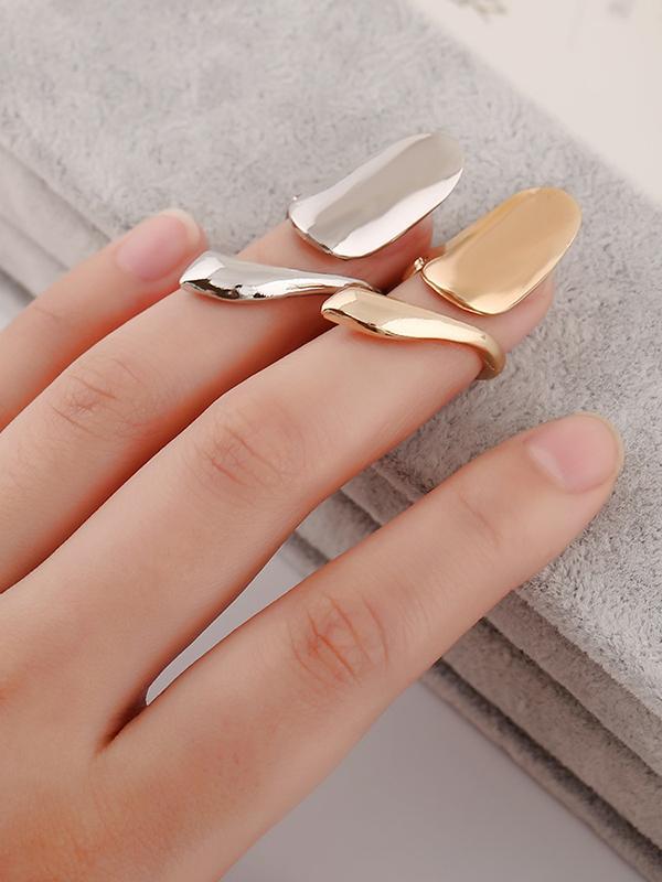Unisex Cool Fashion Ringe Finger Ring Fingerspidser Negle Ring Gaver Punk smykker