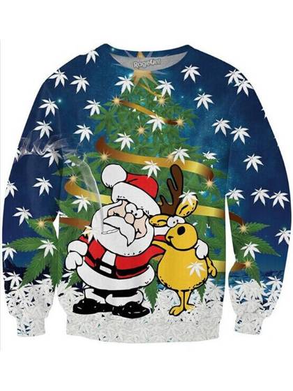 Women's Santa Clause Christmas Theme Autumn Winter Sweatshirt Pullovers